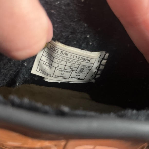 UGG Classic Mini II Black Clear Rubber Rain Boots Waterproof KIDS Size: 4 - Picture 7 of 9